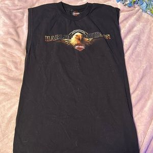 L Vintage Harley Davidson Tank